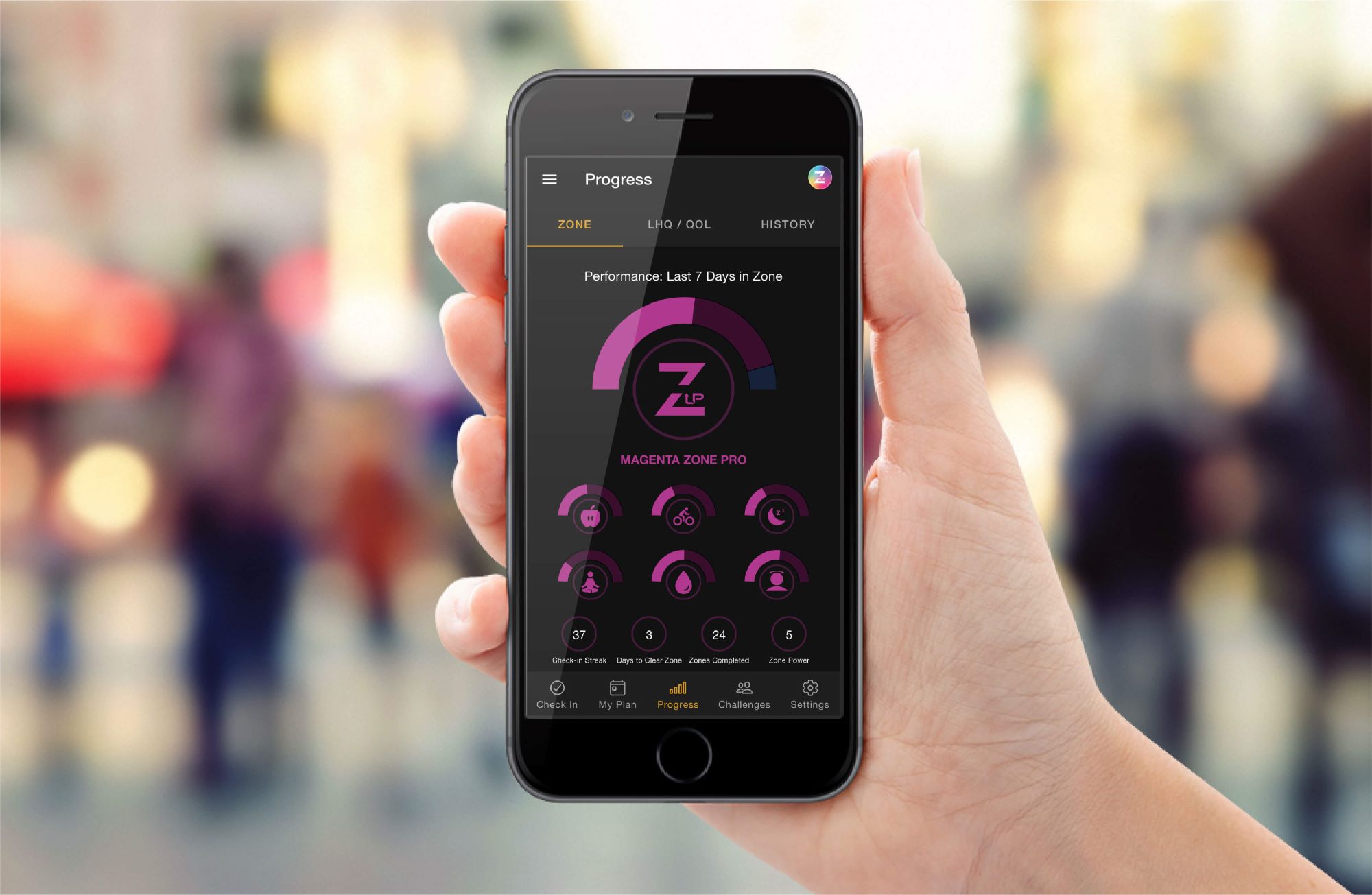 zone-up mobile application developed by Achorda